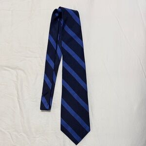 Ralph Lauren Navy and Royal Blue Striped Tie
